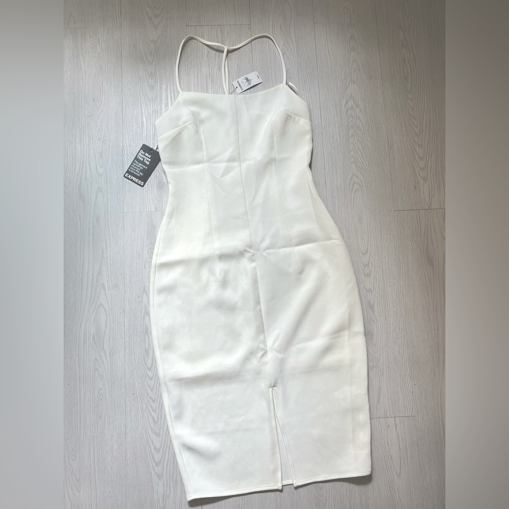 EXPRESS - White Midi Dress (New)